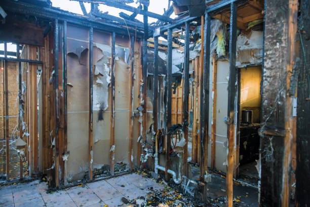 Professional Emergency Fire Cleanup technician working in Newport, OH